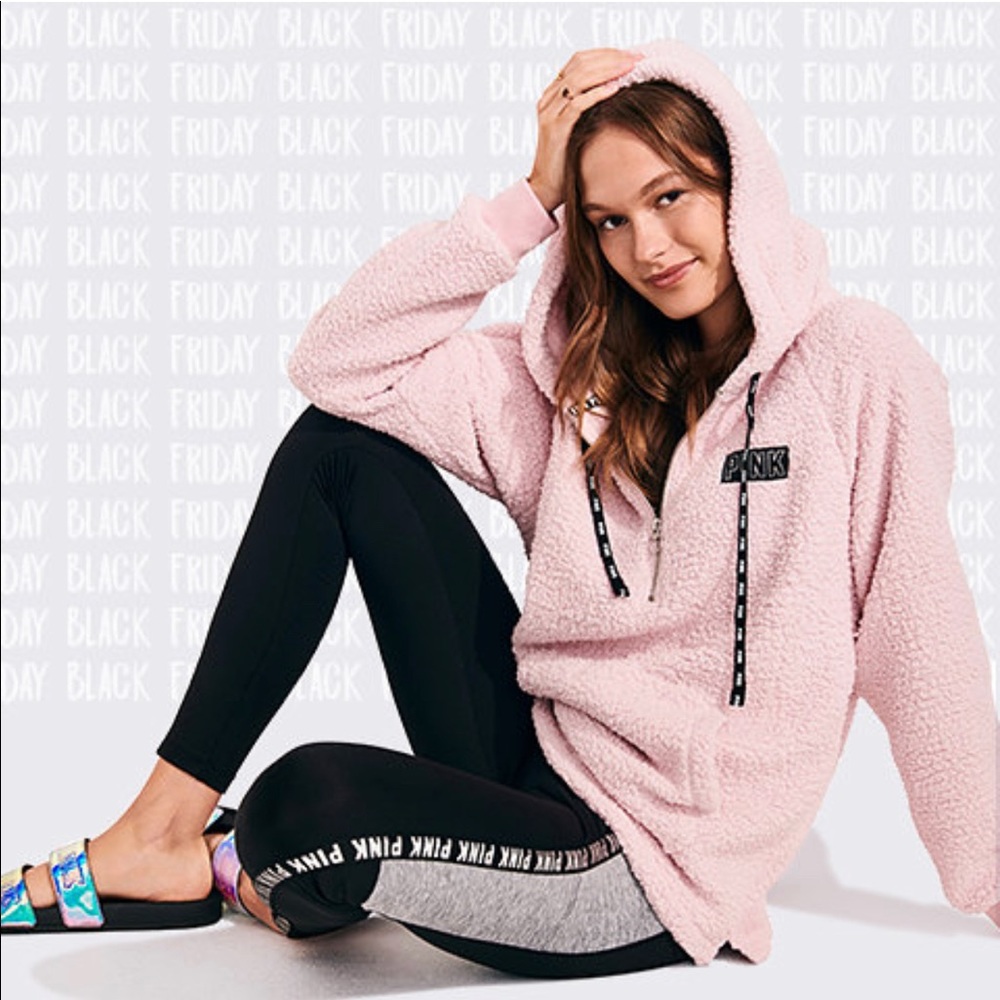LAST 1 Victoria’s Secret Sherpa hoodie SOLD OUT - Picture 4 of 5
